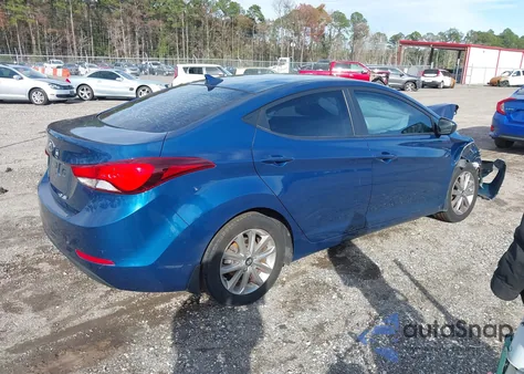 2015 Hyundai Elantra Se (Ulsan Plant) from USA, damaged, VIN KMHDH4AE9FU351076
